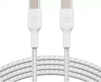 Кабель USB Type-C > USB Type-C Belkin 2м 60Вт Type-C White (CAB004BT2MWH)