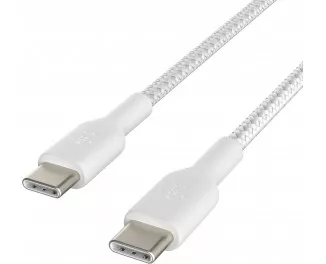 Кабель USB Type-C > USB Type-C Belkin 2м 60Вт Type-C White (CAB004BT2MWH)