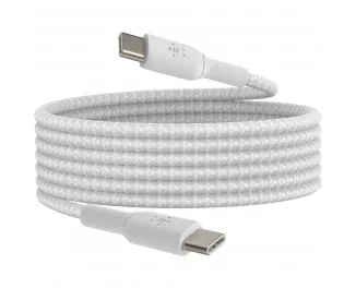Кабель USB Type-C > USB Type-C Belkin 2м 60Вт Type-C White (CAB004BT2MWH)