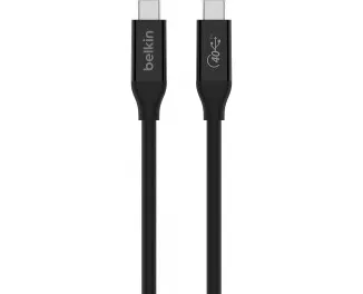 Кабель USB Type-C > USB Type-C  Belkin 40Gbps 100W 0.8m Black (INZ001BT0.8MBK)