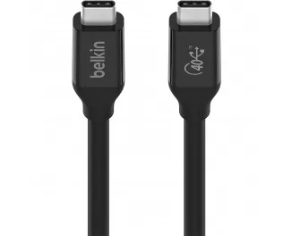 Кабель USB Type-C > USB Type-C  Belkin 40Gbps 100W 0.8m Black (INZ001BT0.8MBK)
