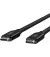 Кабель USB Type-C > USB Type-C  Belkin 40Gbps 100W 0.8m Black (INZ001BT0.8MBK)