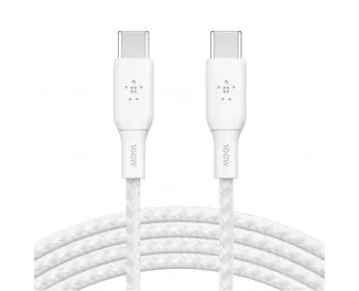 Кабель USB Type-C > USB Type-C Belkin Boost Up Charge 100W 3.0м (CAB014BT3MWH) White