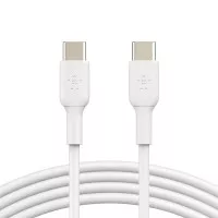 Кабель USB Type-C > USB Type-C  Belkin Boost Up Charge 60W PVC 1.0м (CAB003BT1MWH) White