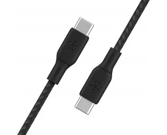 Кабель USB Type-C > USB Type-C  Belkin Braided 2,0m 100W (CAB014BT2MBK) Black
