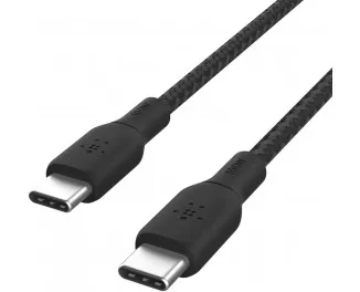 Кабель USB Type-C > USB Type-C  Belkin Braided 2,0m 100W (CAB014BT2MBK) Black