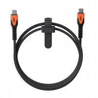Кабель USB Type-C > USB Type-C  UAG Rugged Kevlar 60W 1.5m (9B4413114097) Black/Orange