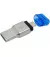 Кардридер Kingston USB 3.1 Type-A + Type-C > microSD Серебристый