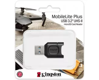 Кардридер Kingston USB 3.2 Type-A > microSD UHS-II Чёрный