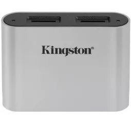 Кардридер Kingston USB 3.2 Type-C > 2x microSD UHS-II Workflow Серебристый