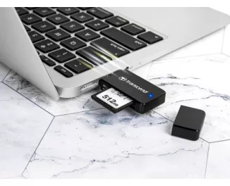 Кардридер Transcend USB 3.1 Type-A > microSD/SD Белый