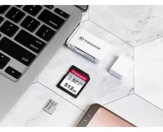 Кардридер Transcend USB 3.1 Type-A > microSD/SD Белый