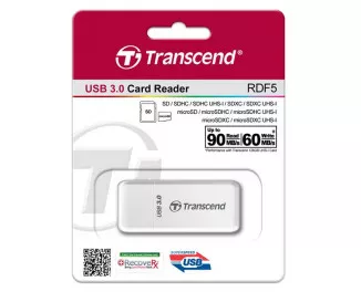 Кардридер Transcend USB 3.1 Type-A > microSD/SD Белый