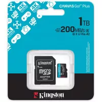 Карта пам'яті microSD 1 TB Kingston Canvas Go! Plus C10 UHS-I U3 A2 V30 + SD-адаптер (SDCG4/1TB)