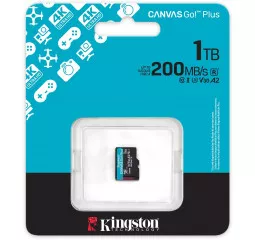 Карта пам'яті microSD 1 TB Kingston Canvas Go! Plus C10 UHS-I U3 A2 V30 (SDCG4/1TBSP)