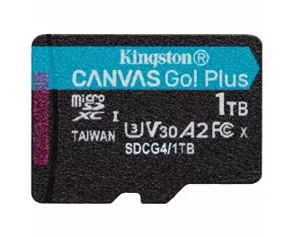Карта памяти microSD 1 TB Kingston Canvas Go! Plus C10 UHS-I U3 A2 V30 (SDCG4/1TBSP)