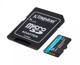 Карта пам'яті microSD 1 TB Kingston Canvas Go! Plus U3 A2 + SD адаптер (SDCG3/1TB)