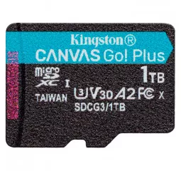 Карта пам'яті microSD 1 TB Kingston Canvas Go! Plus U3 A2 (SDCG3/1TBSP)