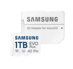 Карта пам'яті microSD 1 TB Samsung EVO Plus Class 10 UHS-I U3 + SD адаптер (MB-MC1T0SA)