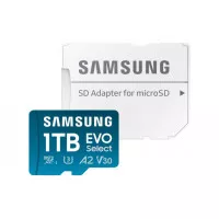 Карта пам'яті microSD 1 TB Samsung EVO Select UHS-I U3 V30 A2 + SD адаптер (MB-ME1T0SA)
