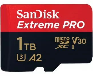 Карта пам'яті microSD 1 TB SanDisk Extreme PRO + SD адаптер (SDSQXCD-1T00-GN6MA) 