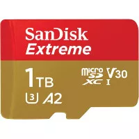Карта памяти microSD 1 TB SanDisk Extreme RescuePRO Deluxe + SD адаптер (SDSQXAV-1T00-GN6MA)