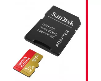 Карта пам'яті microSD 1 TB SanDisk Extreme RescuePRO Deluxe + SD адаптер (SDSQXAV-1T00-GN6MA)