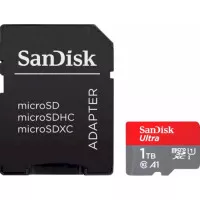 Карта пам'яті microSD 1 TB SanDisk Ultra A1 Class 10 UHS-I + SD адаптер (SDSQUAC-1T00-GN6MA)