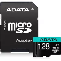 Карта пам'яті microSD 128Gb ADATA Premier Pro + SD адаптер (AUSDX128GUI3V30SA2-RA1)