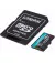 Карта памяти microSD 128Gb Kingston Canvas Go! Plus C10 UHS-I U3 A2 V30 + SD-адаптер (SDCG4/128GB)