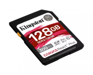 Карта пам'яті microSD 128Gb Kingston Canvas React Plus class 10 UHS-II U3 (SDR2/128GB)