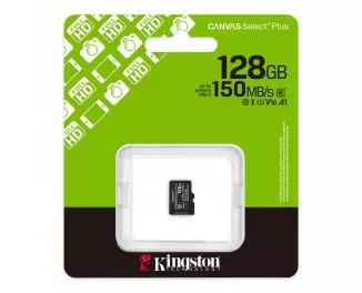 Карта памяти microSD 128Gb Kingston Canvas Select Plus Gen3 C10 UHS-I A1 V10 (SDCS3/128GBSP)