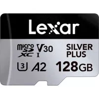 Карта памяти microSD 128Gb Lexar Professional Silver Plus UHS-I U3 V30 A2 Class 10 (LMSSIPL128G-BNANG)