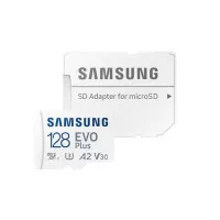 Карта памяти microSD 128Gb Samsung EVO Plus C10 UHS-I + SD адаптер (MB-MC128SA/EU)