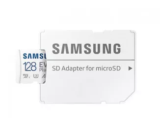 Карта памяти microSD 128Gb Samsung EVO Plus C10 UHS-I + SD адаптер (MB-MC128SA/EU)