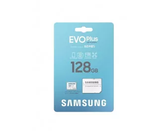 Карта памяти microSD 128Gb Samsung EVO Plus C10 UHS-I + SD адаптер (MB-MC128SA/EU)
