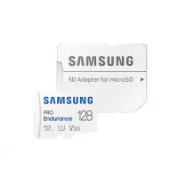 Карта памяти microSD 128Gb Samsung PRO Endurance C10 UHS-I + SD адаптер (MB-MJ128KA/EU)