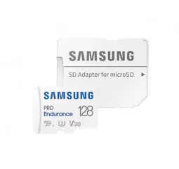 Карта памяти microSD 128Gb Samsung PRO Endurance C10 UHS-I + SD адаптер (MB-MJ128KA/EU)