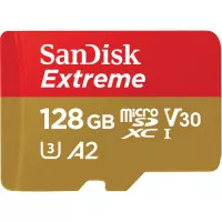 Карта памяти microSD 128Gb SanDisk Extreme For Mobile Gaming A2 128Gb class 10 V30 (SDSQXAA-128G-GN6GN)