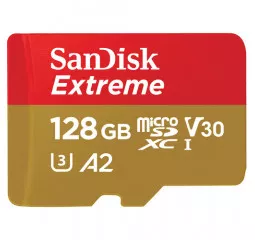 Карта пам'яті microSD 128Gb SanDisk Extreme For Mobile Gaming A2 128Gb class 10 V30 (SDSQXAA-128G-GN6GN)