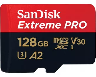 Карта пам'яті microSD 128Gb SanDisk Extreme Pro UHS-I U3 + SD адаптер (SDSQXCD-128G-GN6MA)