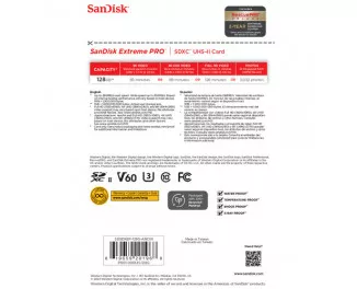 Карта пам'яті microSD 128Gb SanDisk Extreme PRO V60 UHS-II S(SDSDXEP-128G-GN4IN)