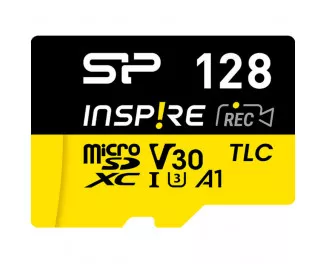 Карта пам'яті microSD 128Gb Silicon Power Inspire UHS-I U3 V30 A1 Class 10 + SD адаптер (SP128GBSTXLV3V1NSP)