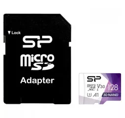 Карта пам'яті microSD 128Gb Silicon Power Superior Color + SD адаптер (SP128GBSTXDU3V20AB)