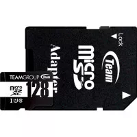 Карта пам'яті microSD 128Gb Team microSDXC Сlass 10 (TUSDX128GCL10U03) + SD адаптер