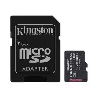 Карта памяти microSD 16Gb Kingston Industrial UHS-I/U3 Class 10 + SD адаптер (SDCIT2/16GB)