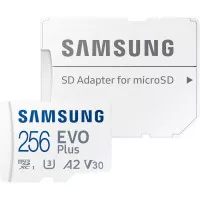 Карта пам'яті microSD 256 Gb Samsung EVO Plus Class 10 UHS-I U3 + SD адаптер (MB-MC256SA)