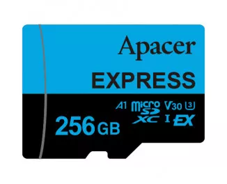 Карта пам'яті microSD 256Gb Apacer Express UHS-I U3 V30 A1 Class 10 (AP256GMCEXG3X17-RA)
