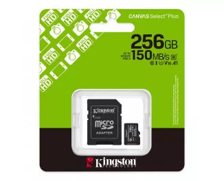 Карта памяти microSD 256Gb Canvas Select Plus Gen3 C10 UHS-I A1 V10 + SD адаптер (SDCS3/256GB)