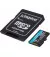 Карта пам'яті microSD 256Gb Kingston Canvas Go! Plus C10 UHS-I U3 A2 V30 + SD-адаптер (SDCG4/256GB)